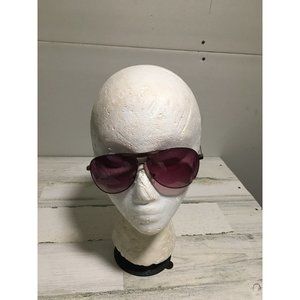 Fossil unisex aviator sunglasses with dark brown lenses and bronze frames